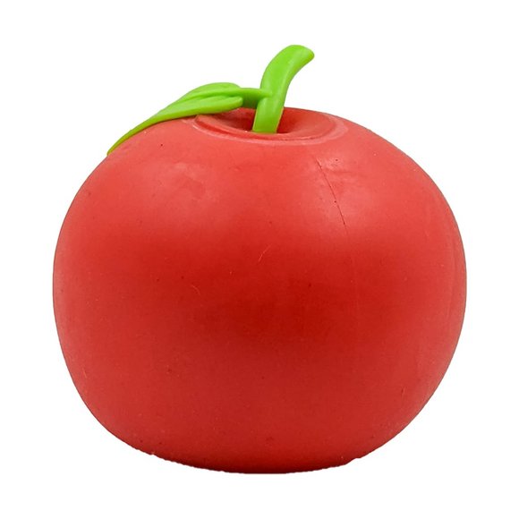 Apple Stress Ball Silicone Squeeze Toy - Picture 1 of 4
